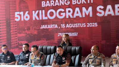 Tangkap 7 Sindikat, Polda Metro Jaya Sita 516 Kg Sabu Senilai Rp 516 Miliar