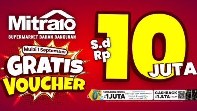 Mitra10 Berbagi Voucher hingga Rp 10 Juta untuk Renovasi Rumah Impian