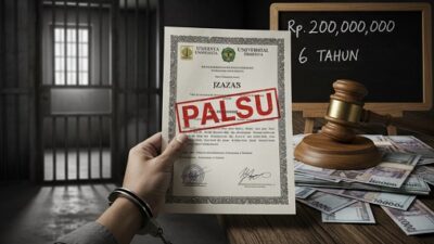 Ijazah Palsu? Siap-siap! Penjara Menanti, Denda Rp 200 Juta Siap Melayang!