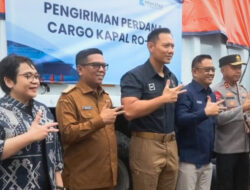 Krakatau Steel dan Menko Infrawil, AHY Meresmikan Jalur Logistik Multimoda Cilegon
