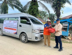 KAI Divre I Sumut Rangkul Penyintas Banjir Aceh Tamiang dan Langsa Melalui Penyaluran Bantuan 498 Paket Sembako