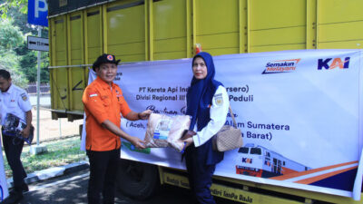 Sinergi Kewilayahan, KAI Divre III Palembang Kirimkan Bantuan Kemanusiaan Untuk Bencana Alam Sumatera Bersama Pemprov Sumsel, Instansi dan BUMN/BUMD