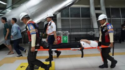 Libatkan Pihak Eksternal, KAI Lakukan Simulasi Tanggap Darurat LRT Jabodebek