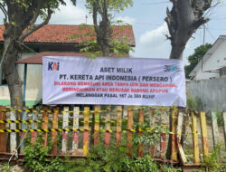 Lindungi Aset Negara, KAI Daop 8 Surabaya Tertibkan Rumah Perusahaan di Madura
