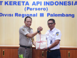Upaya Selamatkan Aset Negara, KAI Divre III Terima e-Sertipikat Dari Badan Pertanahan Nasional (BPN) Kabupaten Ogan Ilir