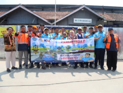 KAI Daop 1 Jakarta Bersama Serikat Pekerja dan Komunitas Railfans Gencarkan Sosialisasi Keselamatan di Perlintasan Sebidang Rangkasbitung
