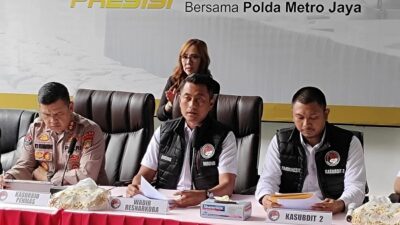 Polda Metro Sita 2,7 Ton Narkoba Senilai Rp1,5 Triliun