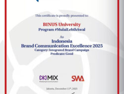 Brand Communication BINUS University Raih Penghargaan Indonesia Brand Communication Excellence 2025