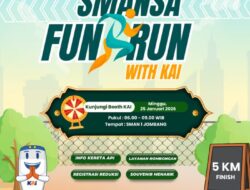 KAI Daop 7 Madiun Hadir Lebih Dekat dalam Event “Smansa Fun Run With KAI” di Kota Jombang