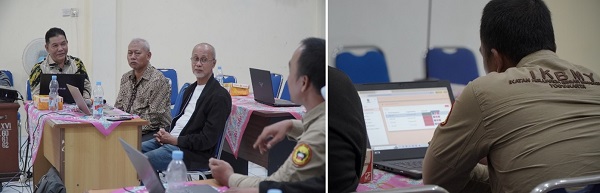 Perwakilan tim PkM Universitas Respati Yogyakarta (UNRIYO) memberikan arahan teknis kepada pengurus Ikatan Keluarga Besar Minangkabau Yogyakarta (IKBMY) dalam pelatihan penggunaan aplikasi SIORDA-IKBMY di Yogyakarta, Kamis (8/1/2026).