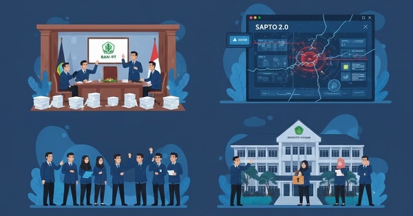 Kebijakan baru BAN-PT mewajibkan pemenuhan standar minimum dosen tetap dan sinkronisasi data PDDIKTI sebagai syarat mutlak penerbitan sertifikat akreditasi guna menjamin mutu pendidikan tinggi di Indonesia.