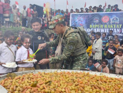Peringati Hari Gizi Nasional, Kogabwilhan III Gelar Dapur Rakyat Bersama Bobon Santoso di Papua Pegunungan