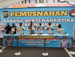 Polda Bali Musnahkan Narkoba Rp23,4 Miliar, 39 Ribu Jiwa Terselamatkan