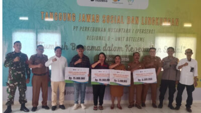 Holding Perkebunan Nusantara Pererat Silaturahmi dengan Warga Po’ona melalui Program TJSL PTPN 1 Regional 8