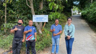Permudah Petani Angkut Hasil Perkebunan, BRI Peduli Bangun Jalan Beton di Desa Bebetin