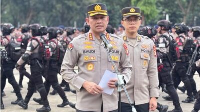 4.151 Personel Gabungan Kawal Aksi Mahasiswa di Jakarta Pusat