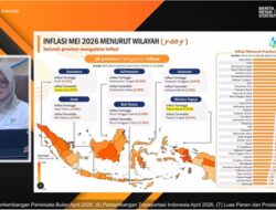 Inflasi Tahunan Mei 2026 Tercatat 3,08 Persen