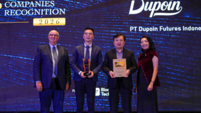 Dupoin Futures Raih Penghargaan Top Futures Broker 2026 dari Bloomberg Technoz bersama Indonesia Data