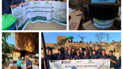 Pegadaian Kembali Salurkan Bantuan bagi Korban Kebakaran Desa Adat Sade