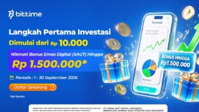Di Tengah Tren Emas Global, Bittime Perkenalkan Investasi Kripto Berbasis Emas